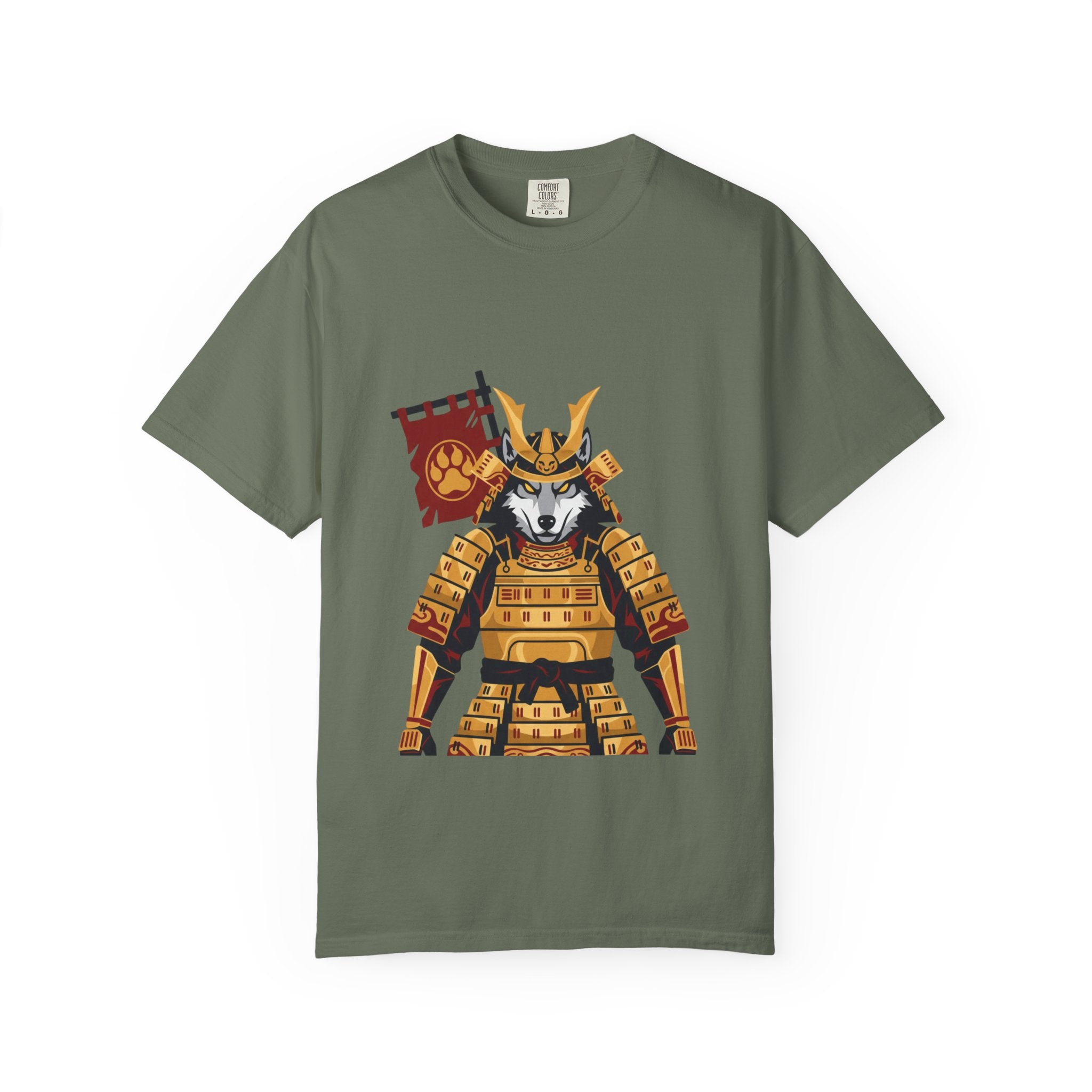 Samurai Wolf Graphic T-Shirt