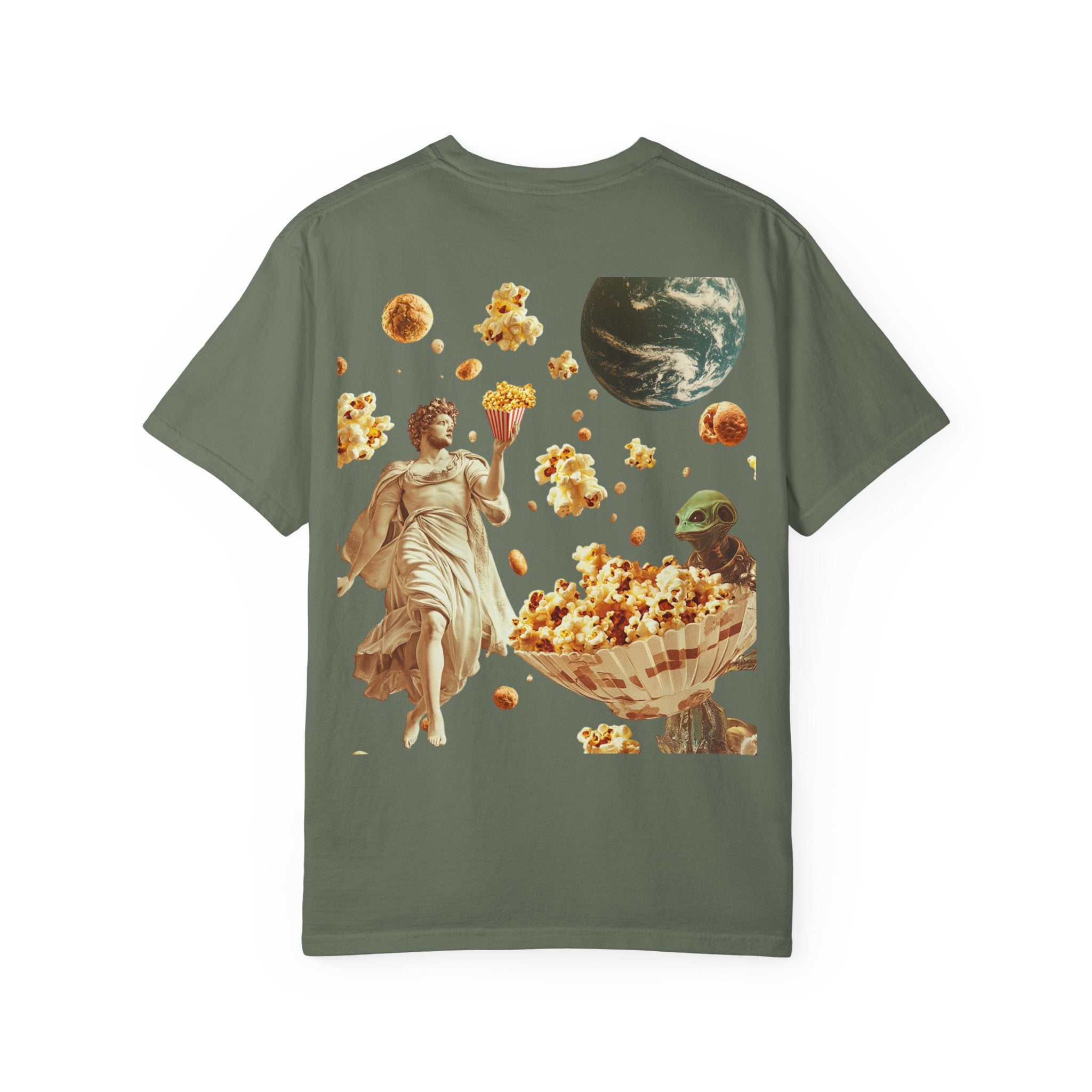 Cosmic Popcorn Unisex T-Shirt - Fun Galaxy Design
