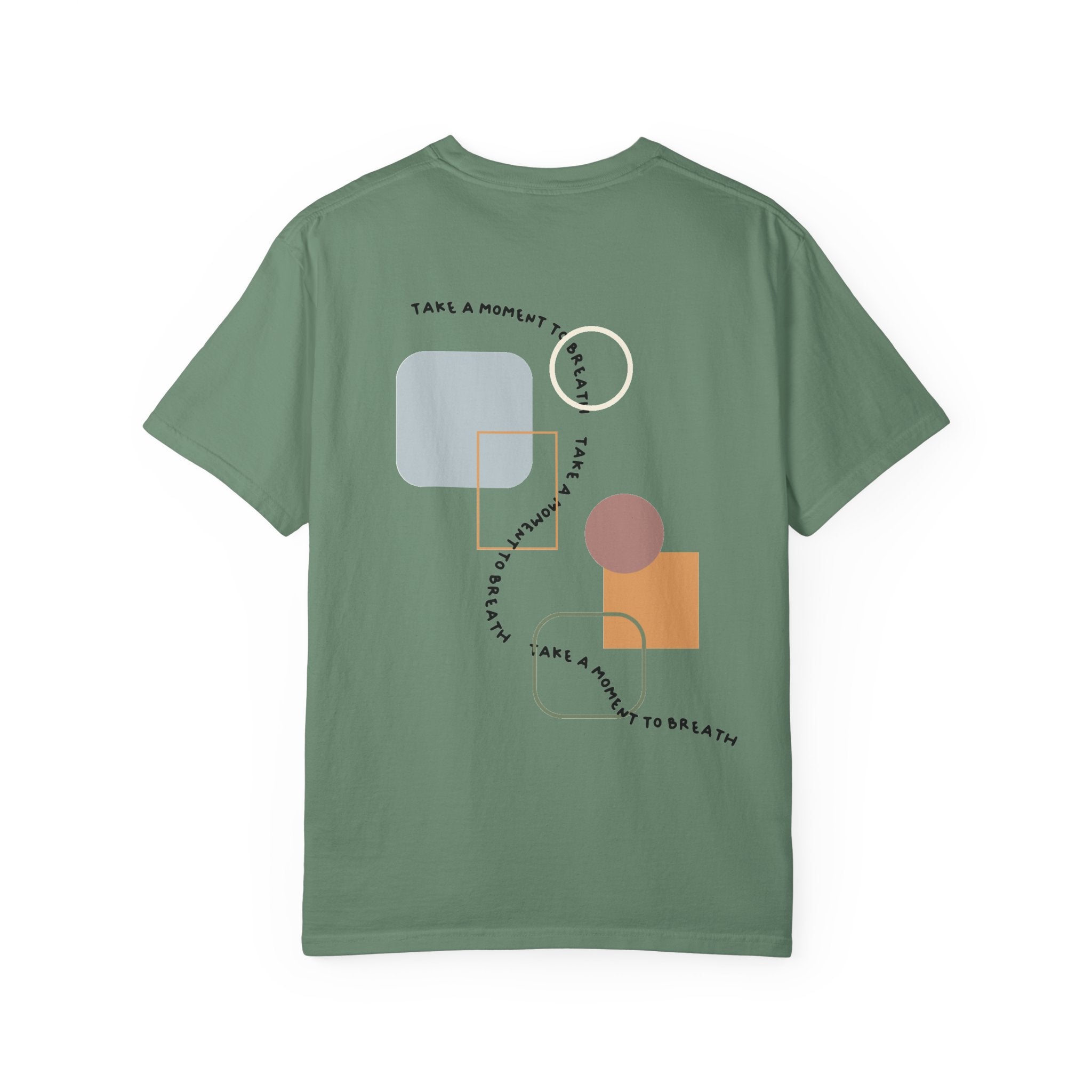 “Take a Moment to Breathe” – Minimal Abstract T-Shirt