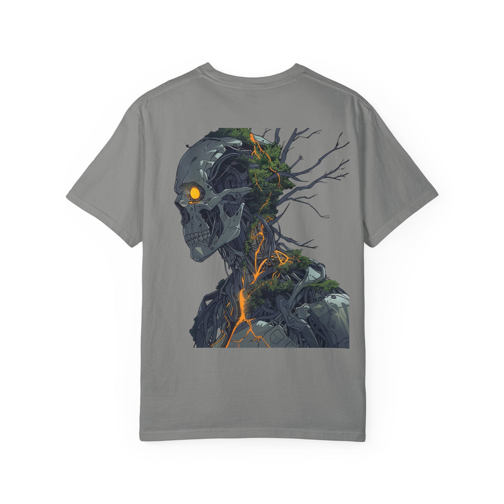 Cybernetic Nature Unisex T-Shirt - Unique Garment-Dyed Graphic Tee