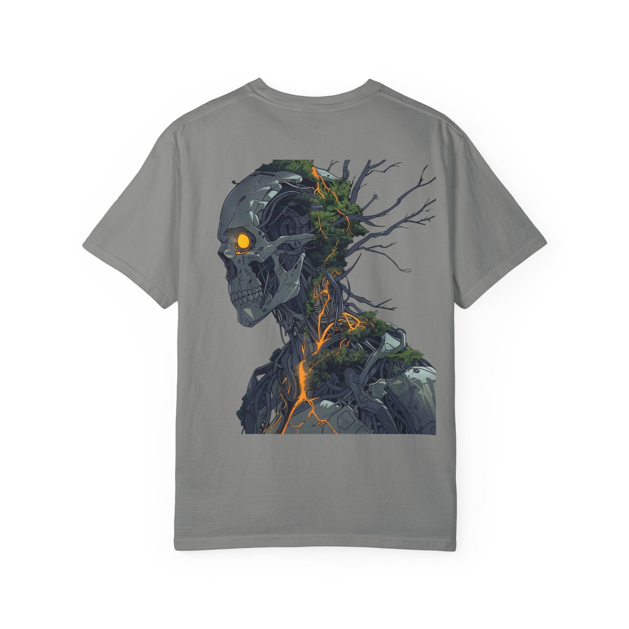 Cybernetic Nature Unisex T-Shirt - Unique Garment-Dyed Graphic Tee