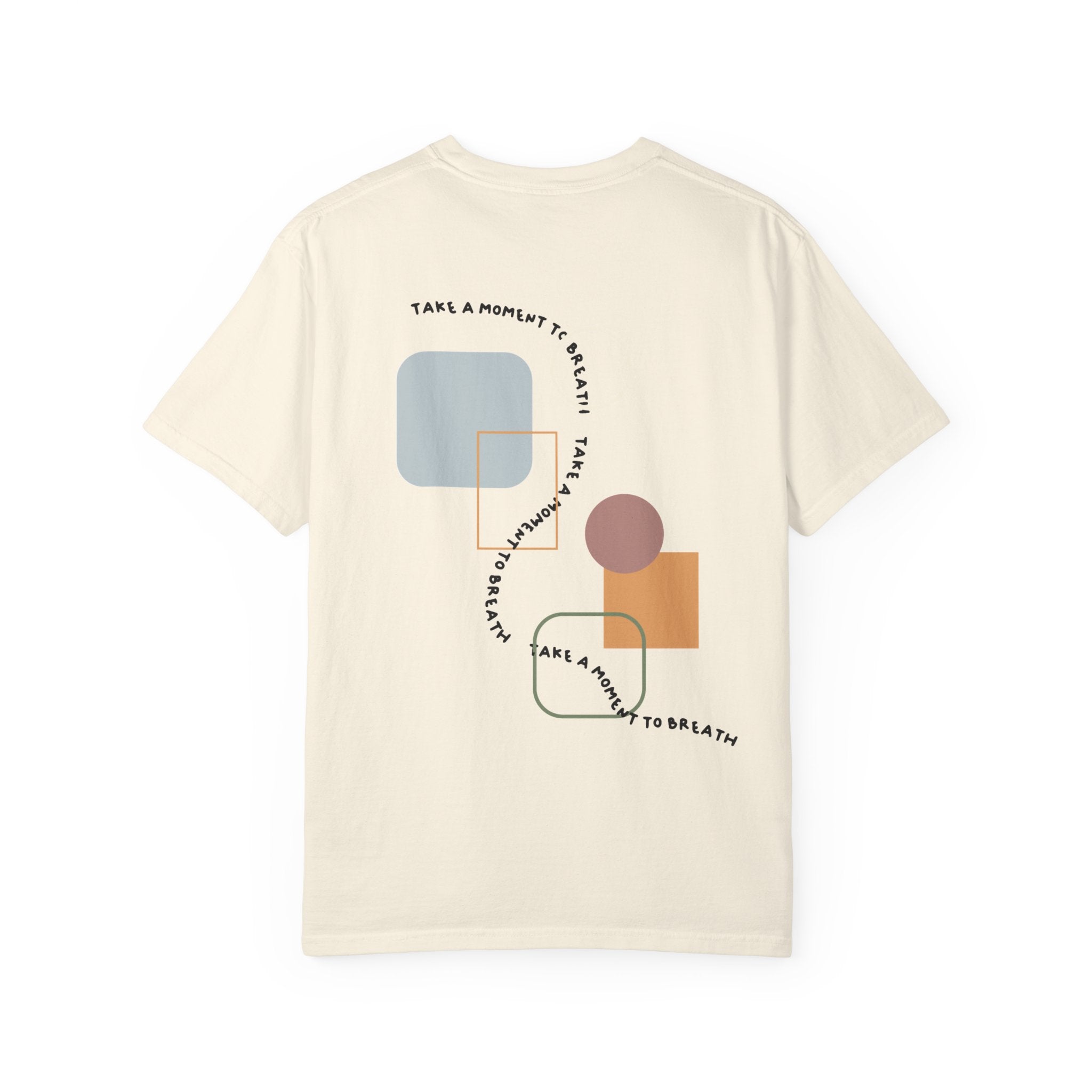 “Take a Moment to Breathe” – Minimal Abstract T-Shirt