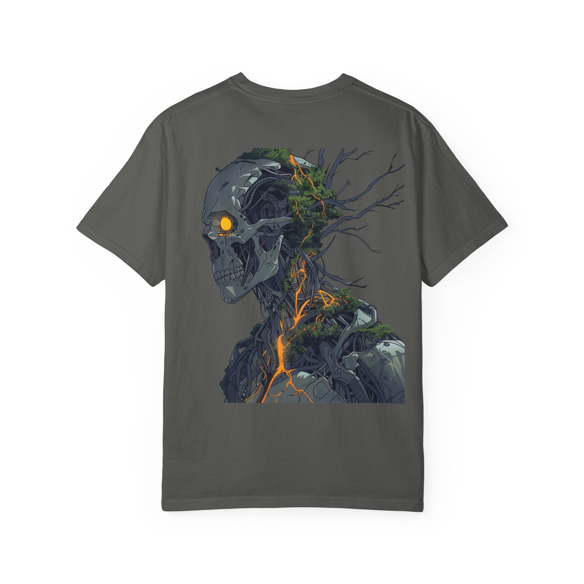 Cybernetic Nature Unisex T-Shirt - Unique Garment-Dyed Graphic Tee