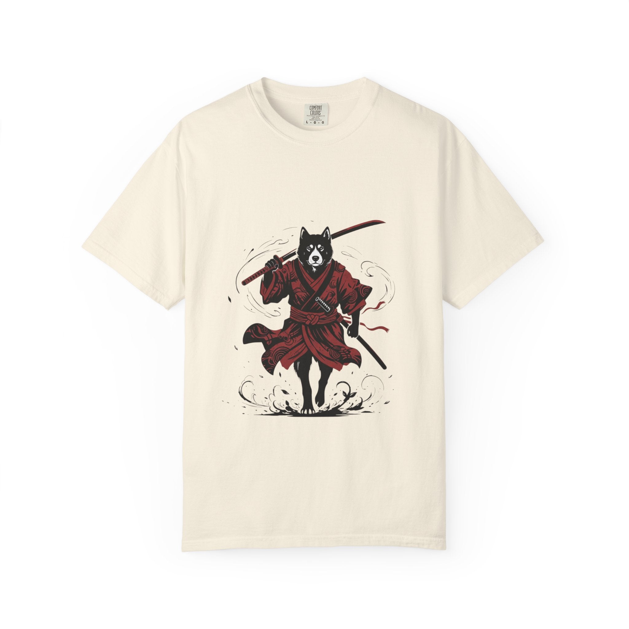 Samurai Wolf Graphic T-Shirt