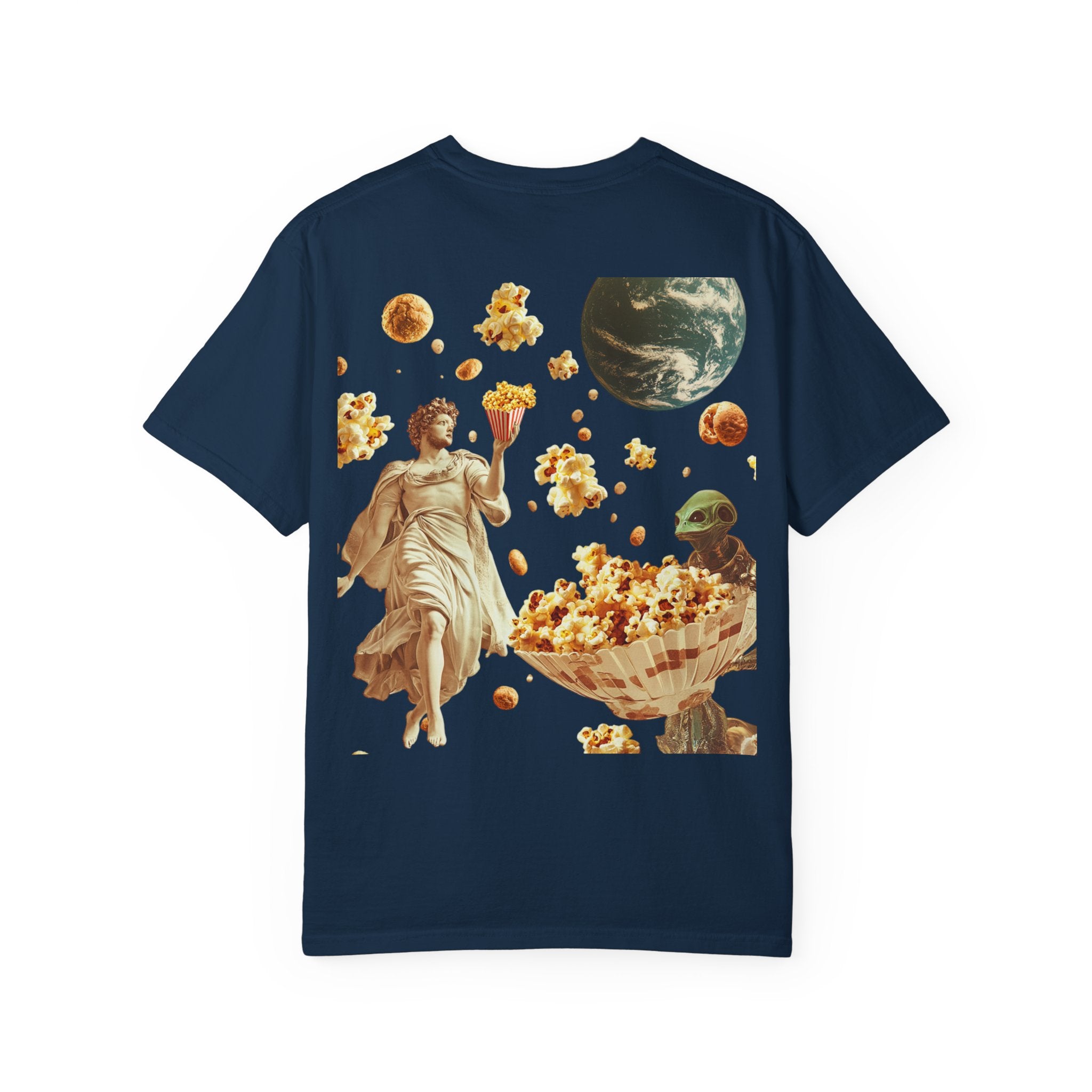 Cosmic Popcorn Unisex T-Shirt - Fun Galaxy Design