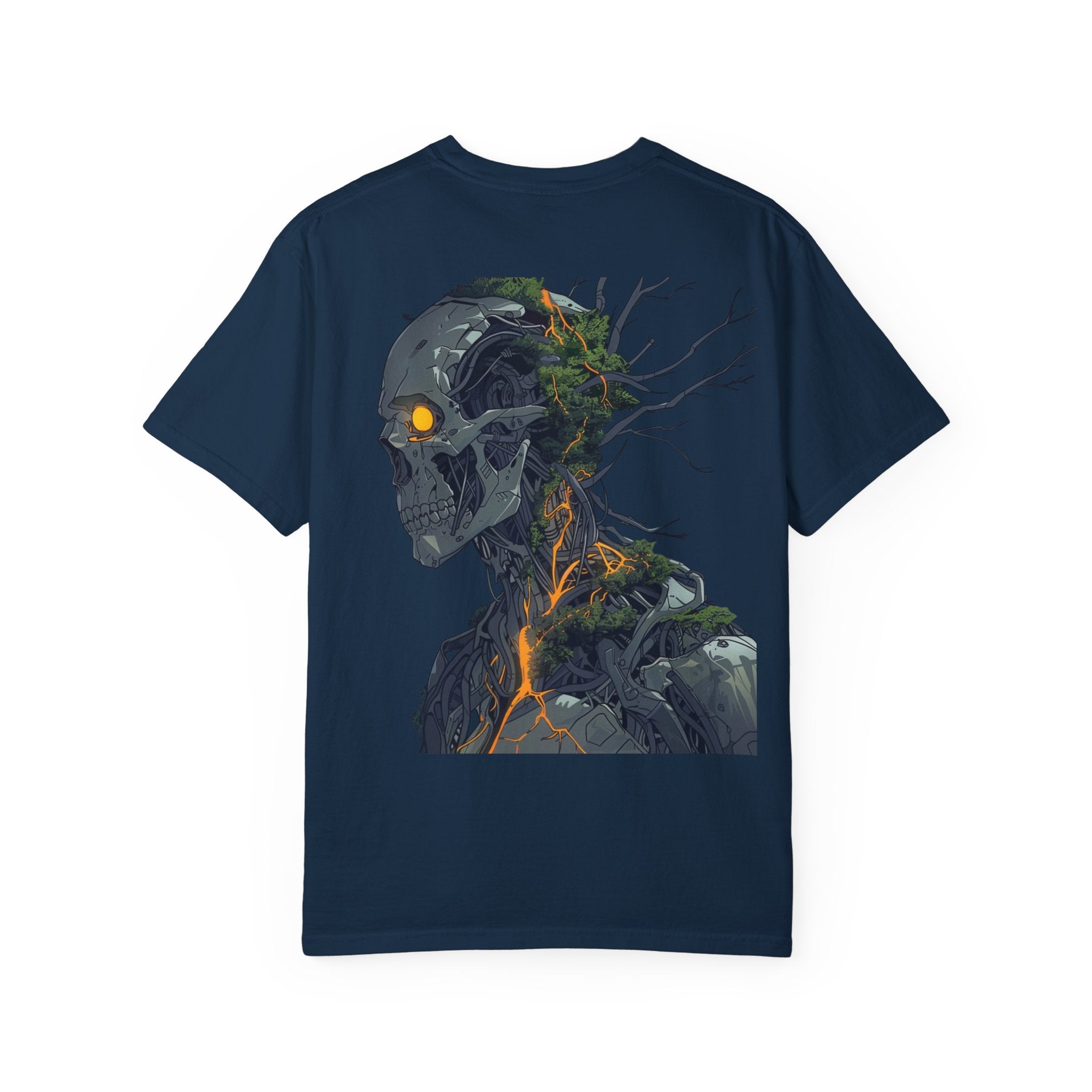 Cybernetic Nature Unisex T-Shirt - Unique Garment-Dyed Graphic Tee