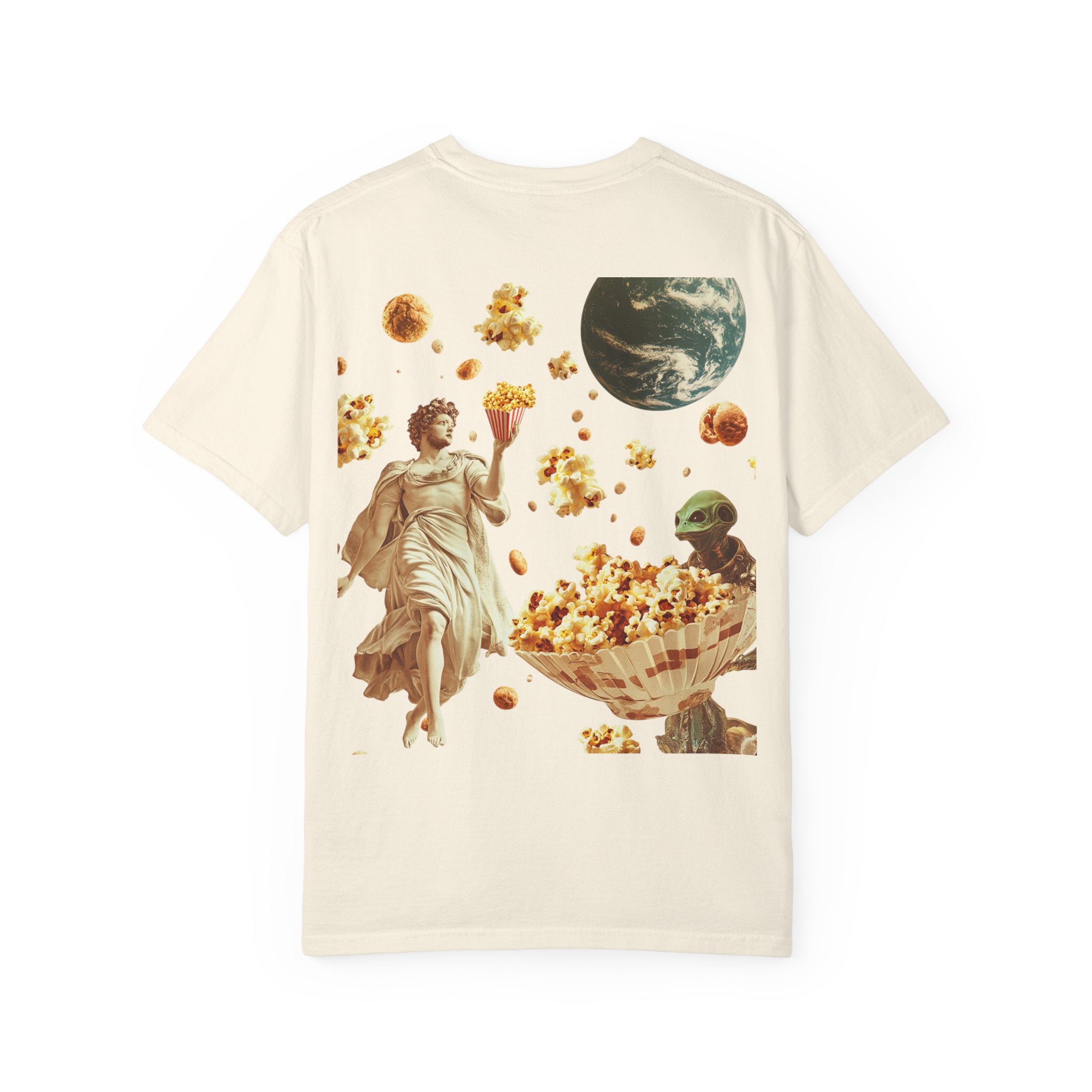 Cosmic Popcorn Unisex T-Shirt - Fun Galaxy Design