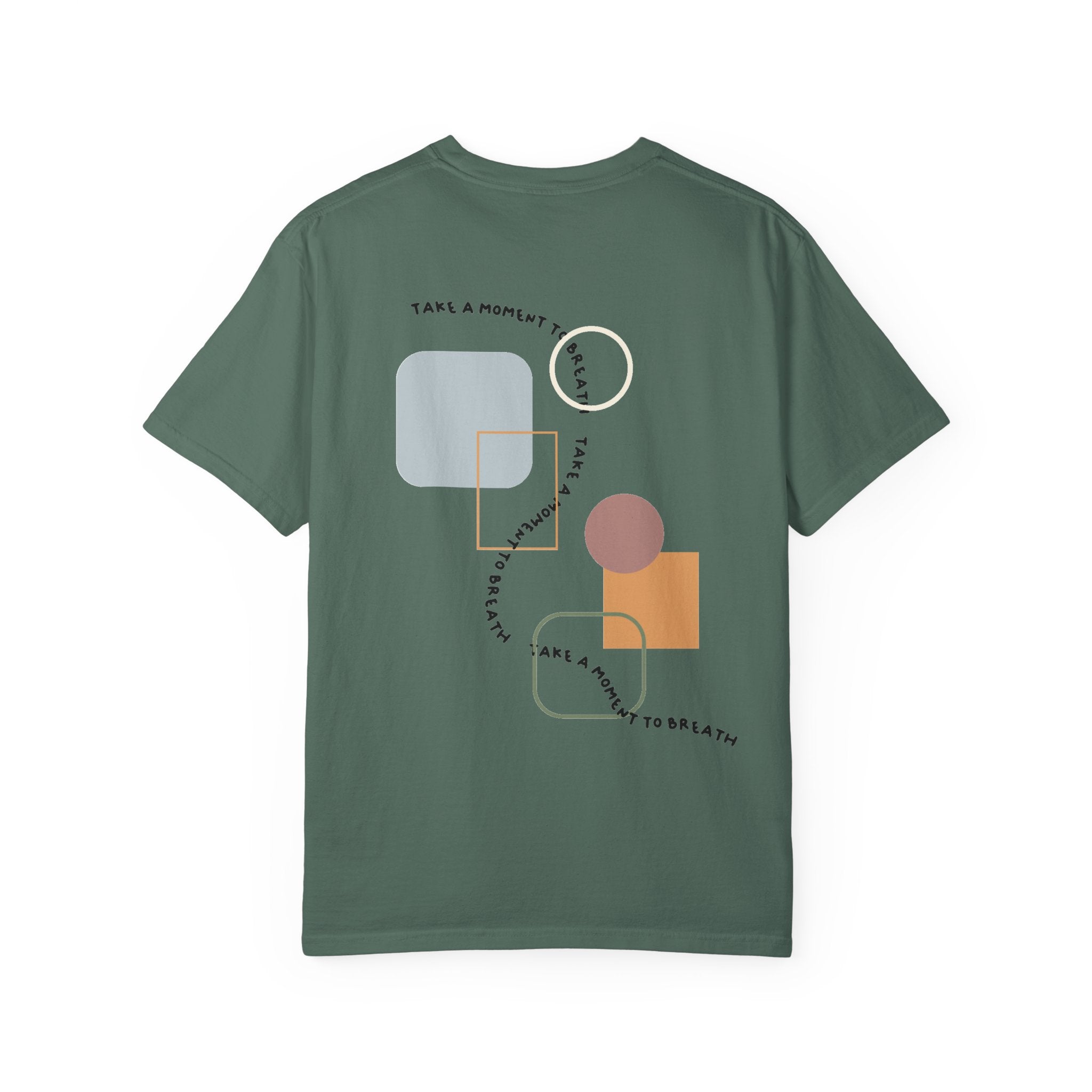 “Take a Moment to Breathe” – Minimal Abstract T-Shirt