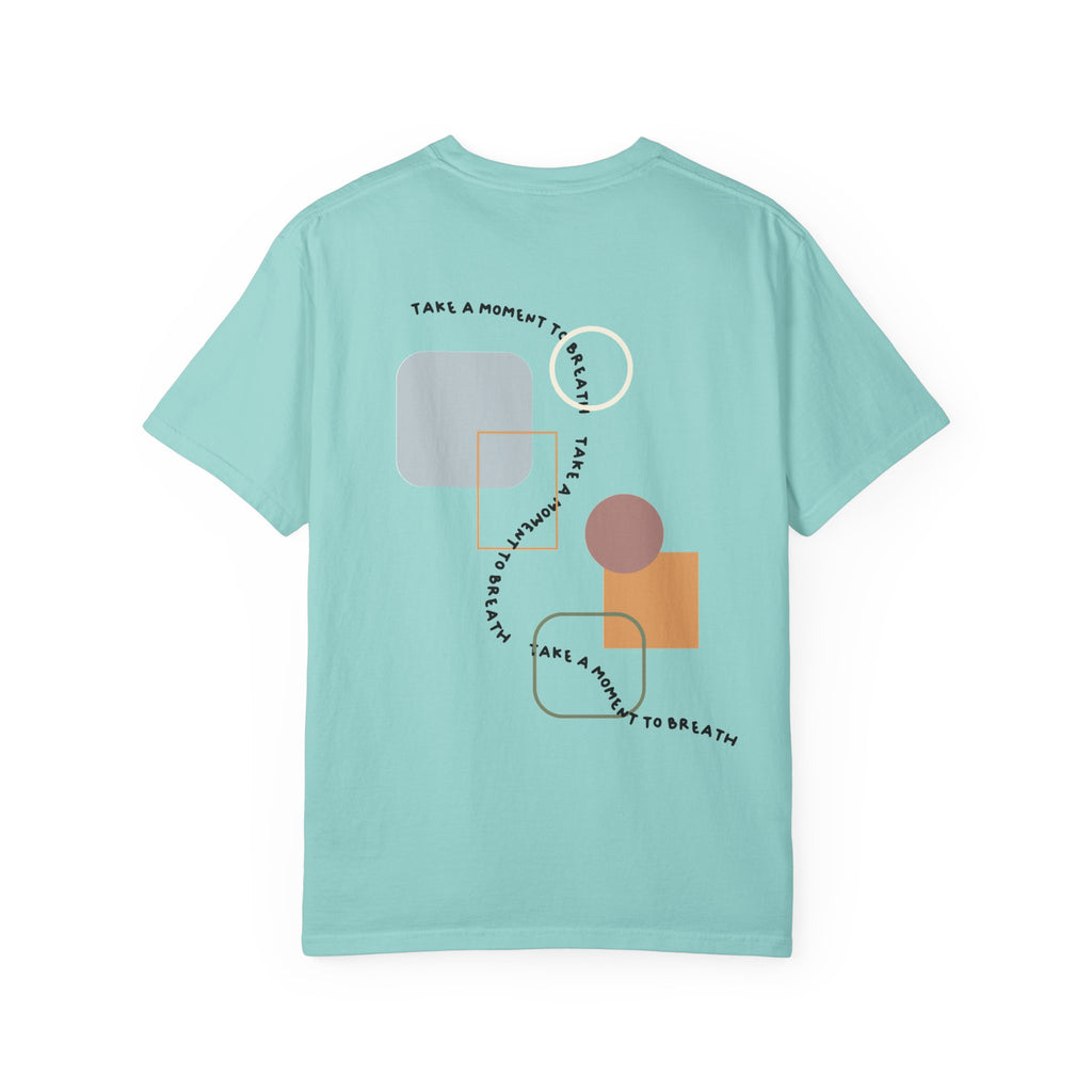 “Take a Moment to Breathe” – Minimal Abstract T-Shirt