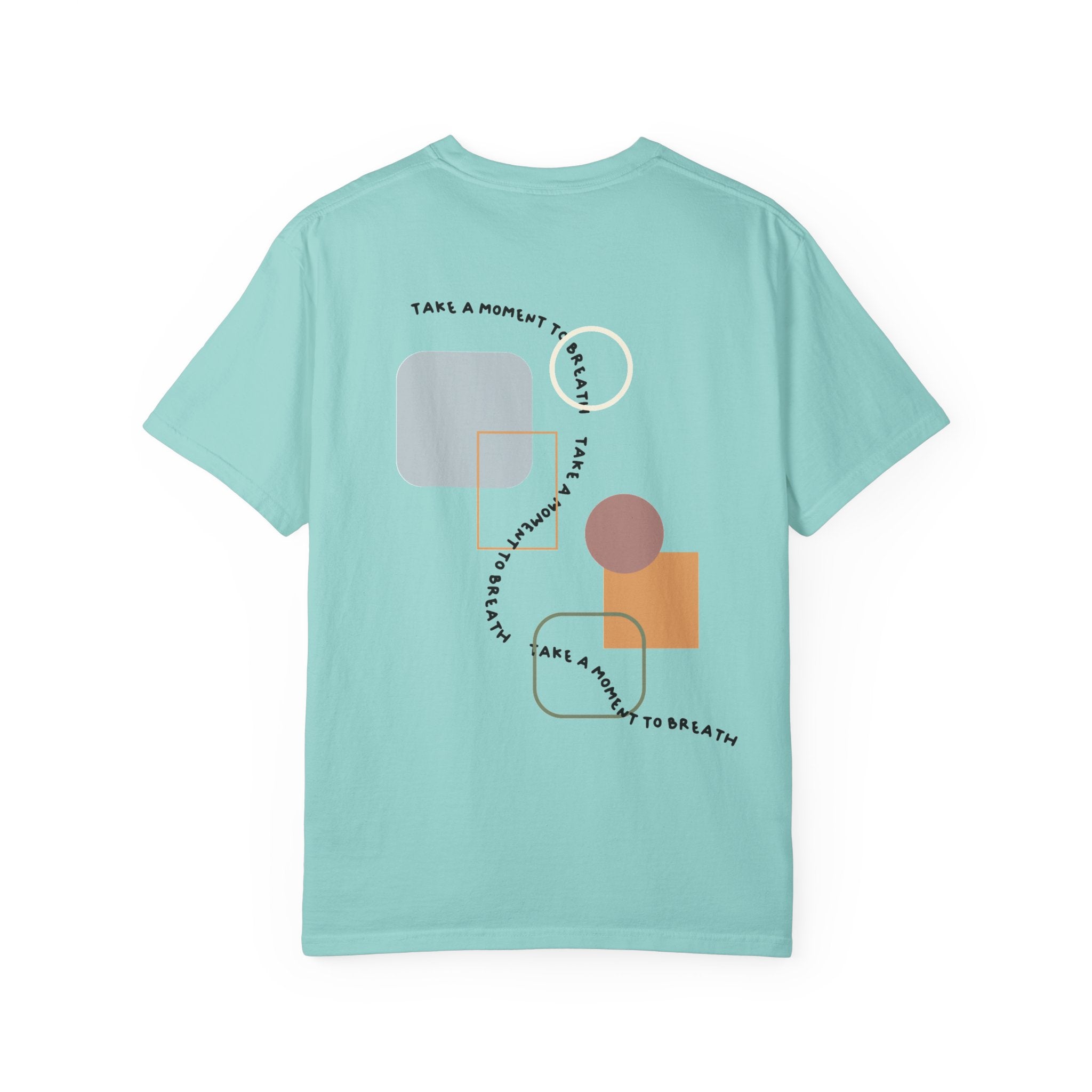 “Take a Moment to Breathe” – Minimal Abstract T-Shirt