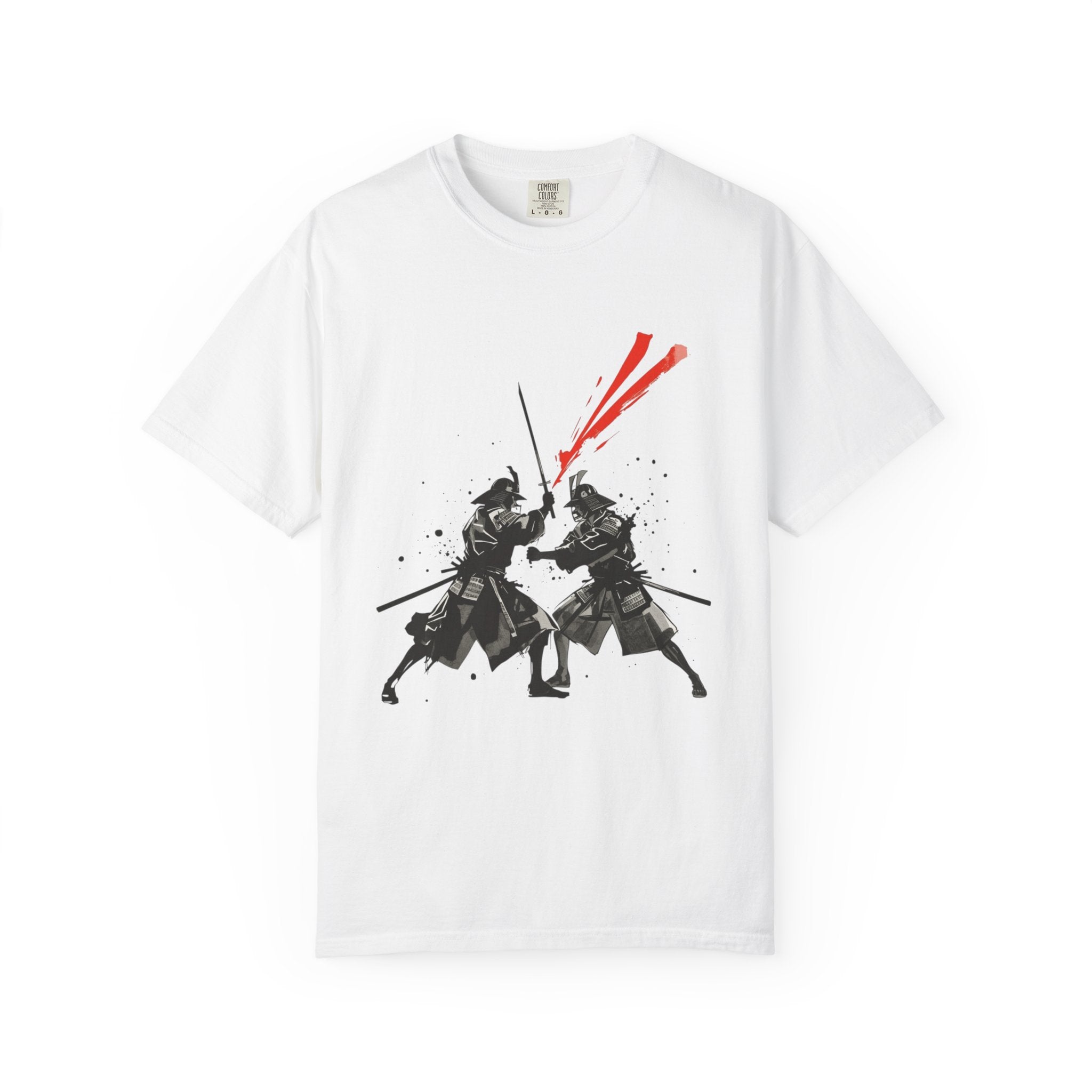 Samurai Duel Unisex T-Shirt - Garment-Dyed Graphic Tee