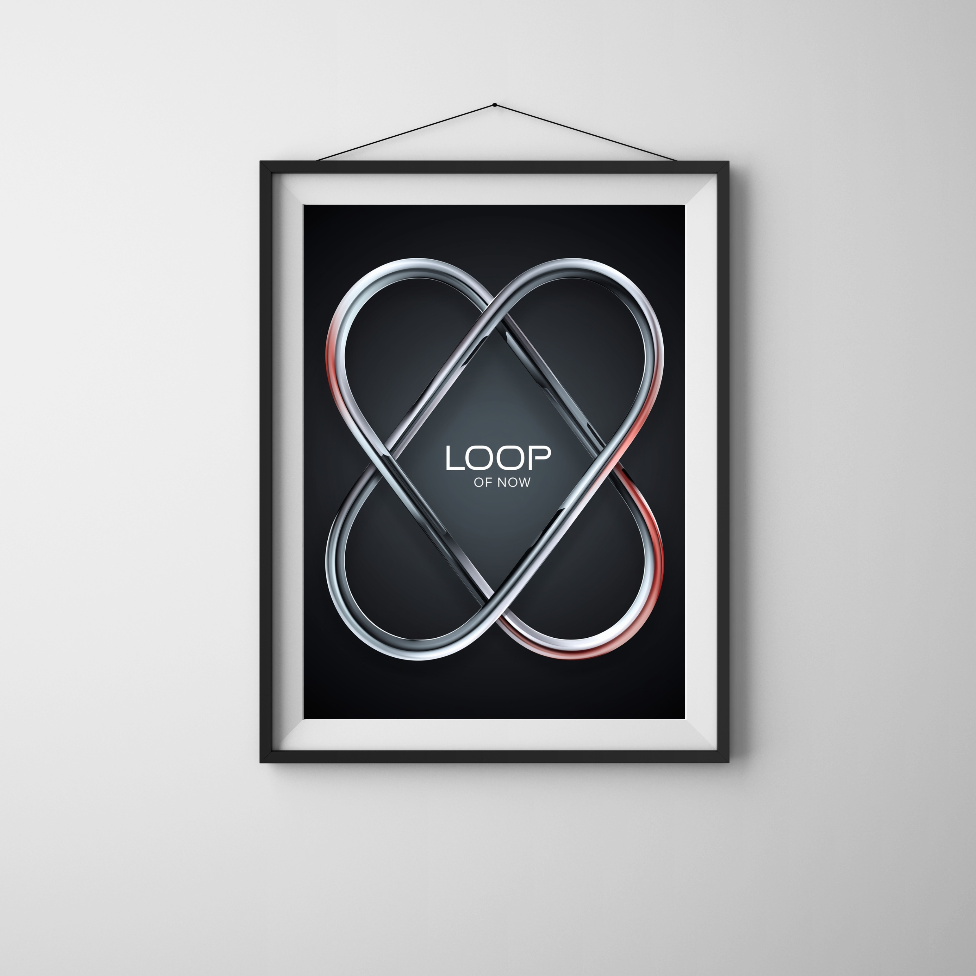 “Loop of Now” – Futuristic Minimal Art Print