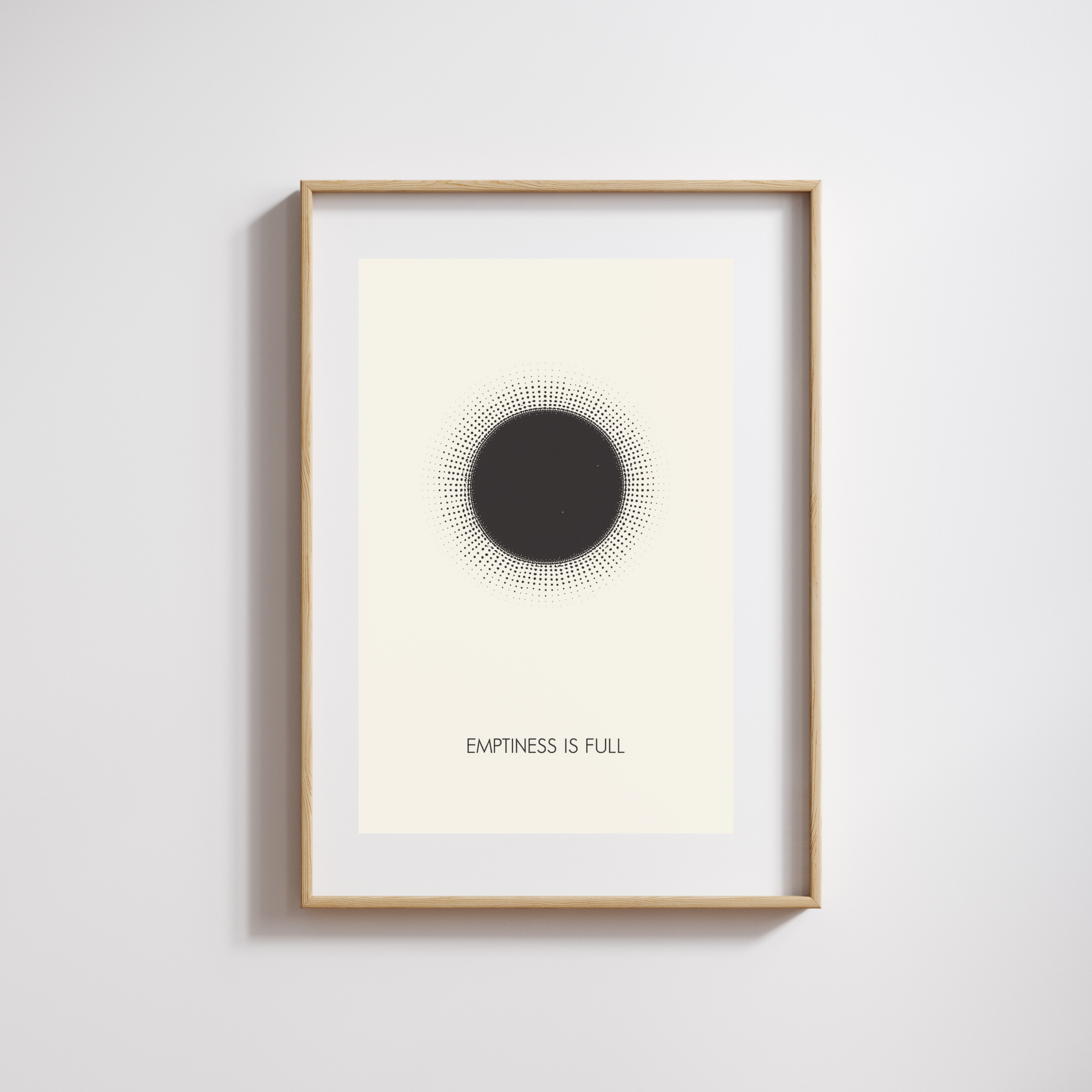 “Emptiness Is Full” – Zen Minimal Abstract Print