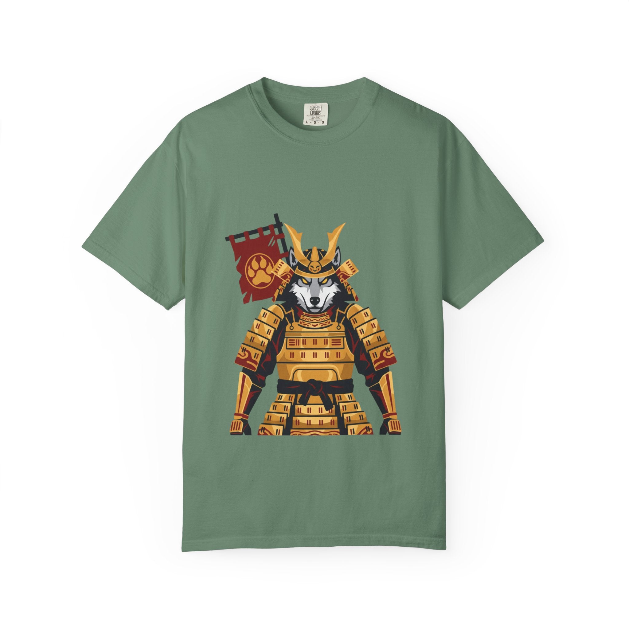 Samurai Wolf Graphic T-Shirt