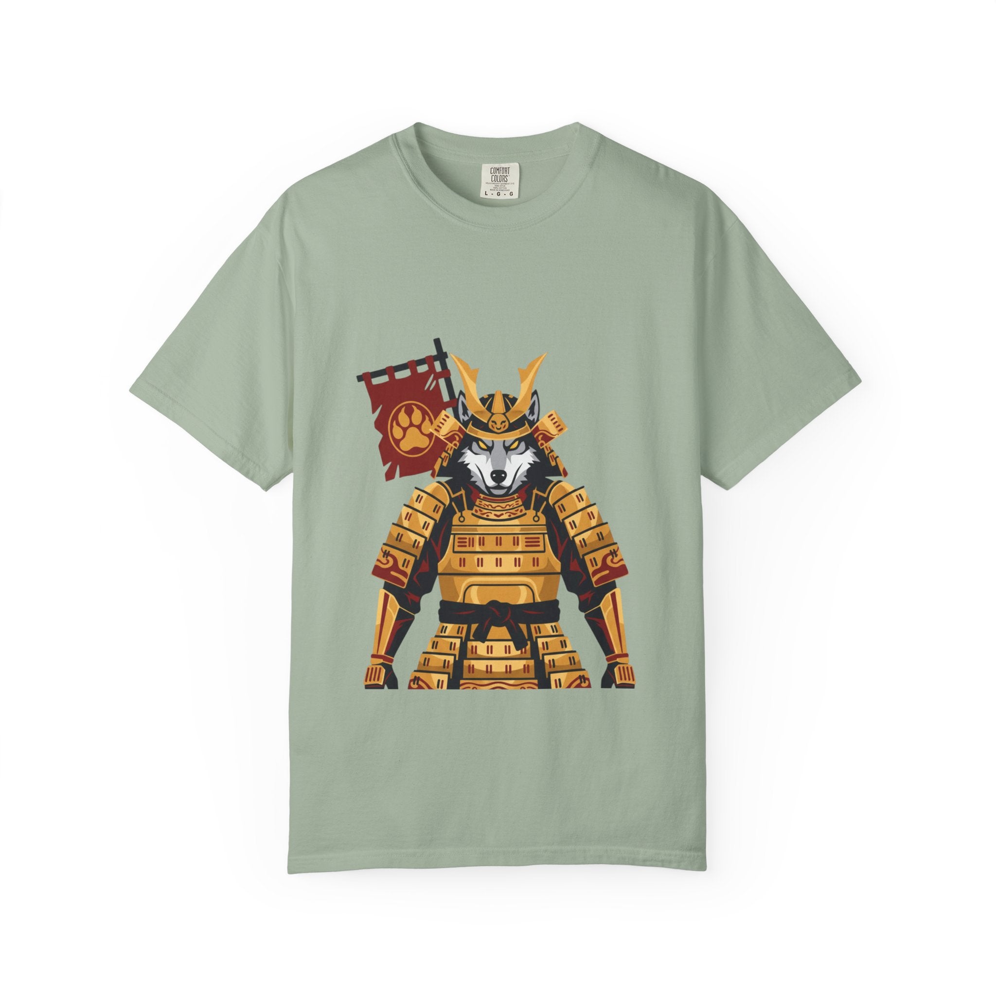 Samurai Wolf Graphic T-Shirt
