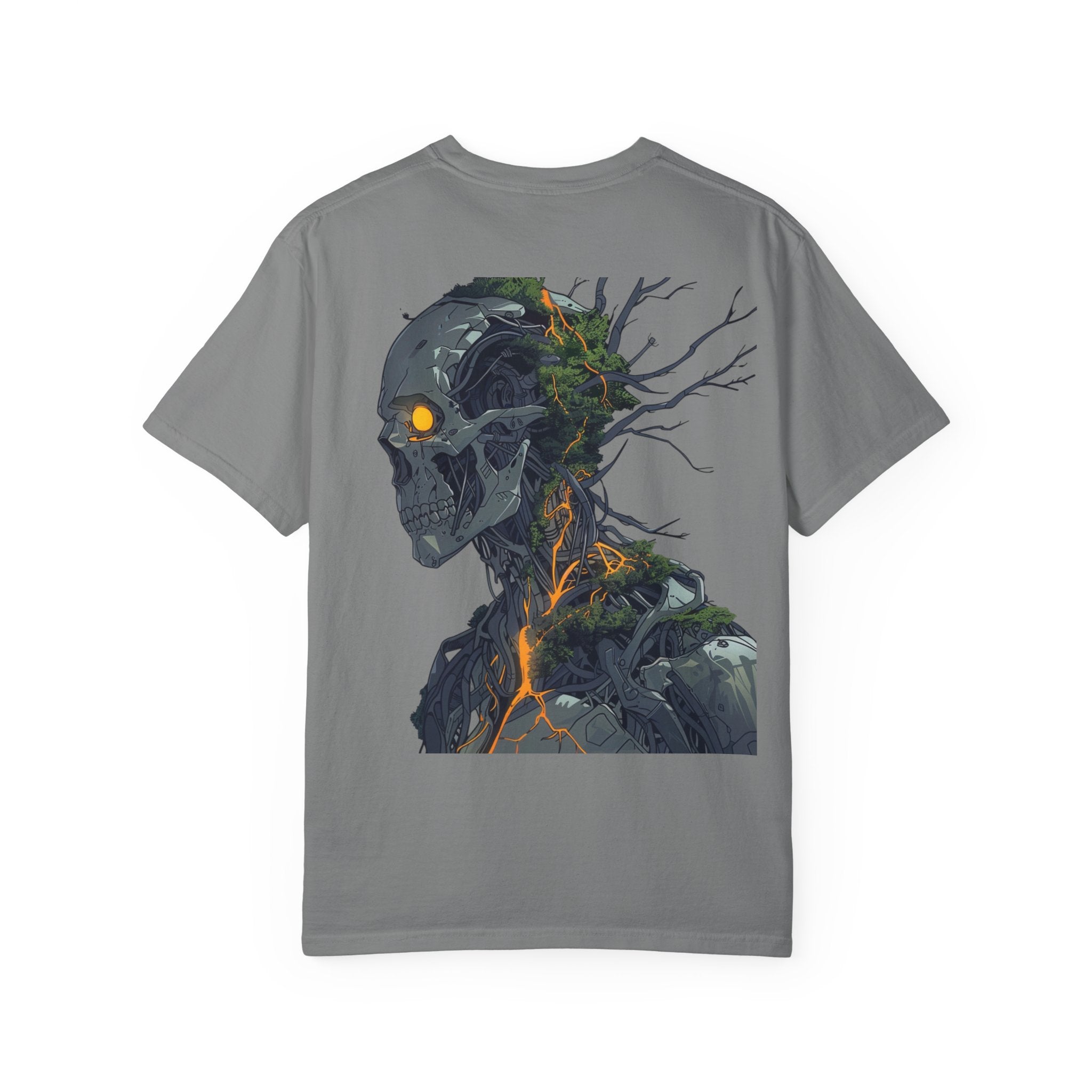 Cybernetic Nature Unisex T-Shirt - Unique Garment-Dyed Graphic Tee