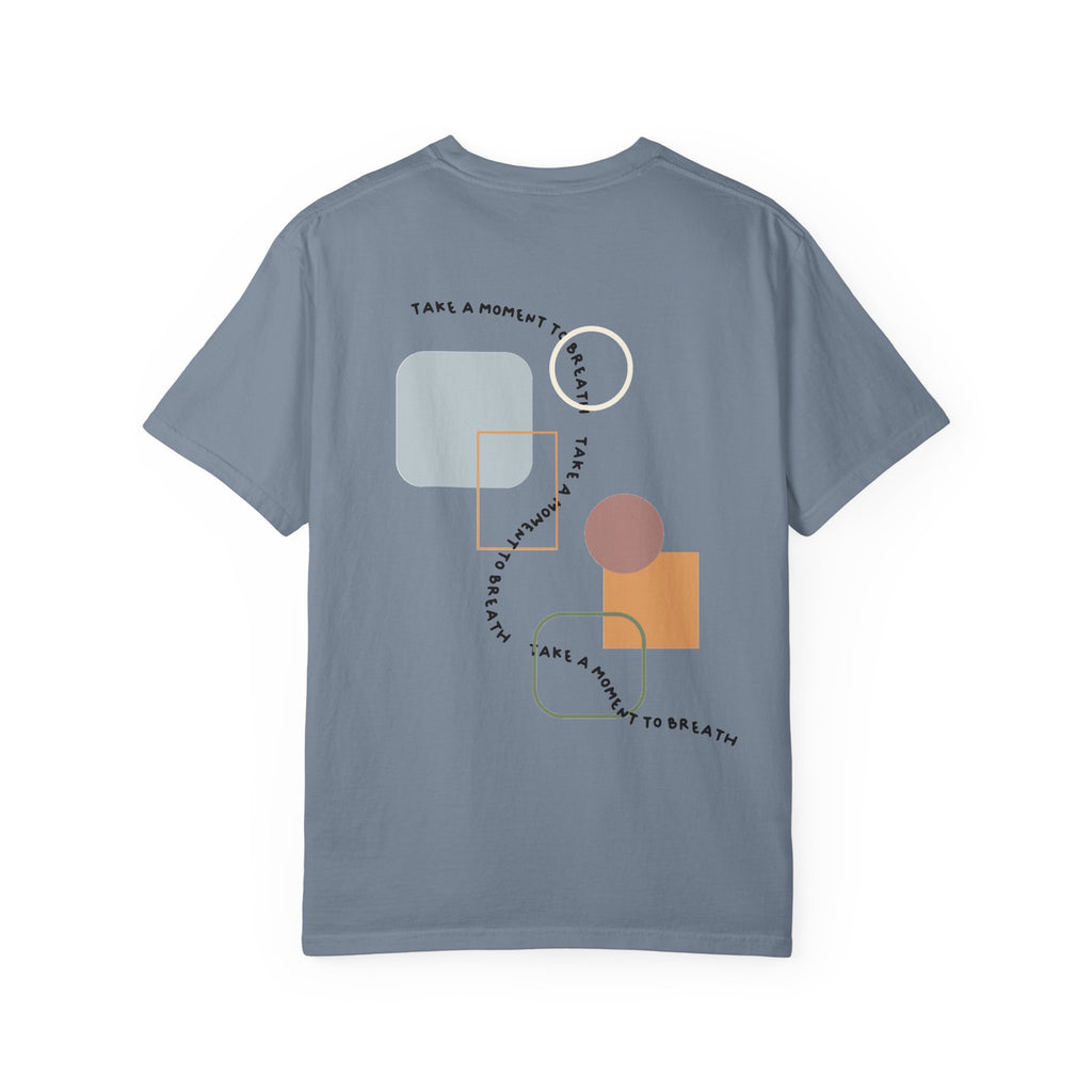“Take a Moment to Breathe” – Minimal Abstract T-Shirt