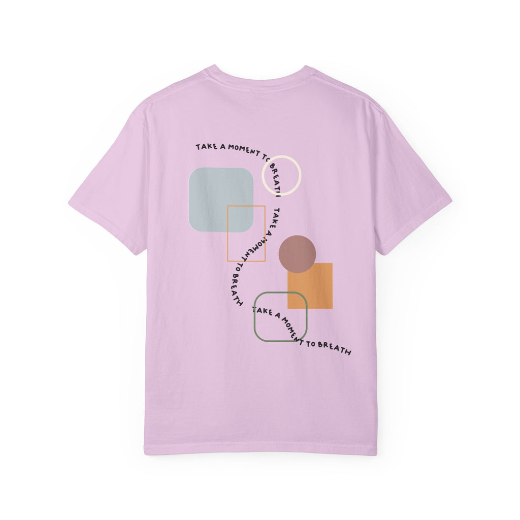 “Take a Moment to Breathe” – Minimal Abstract T-Shirt