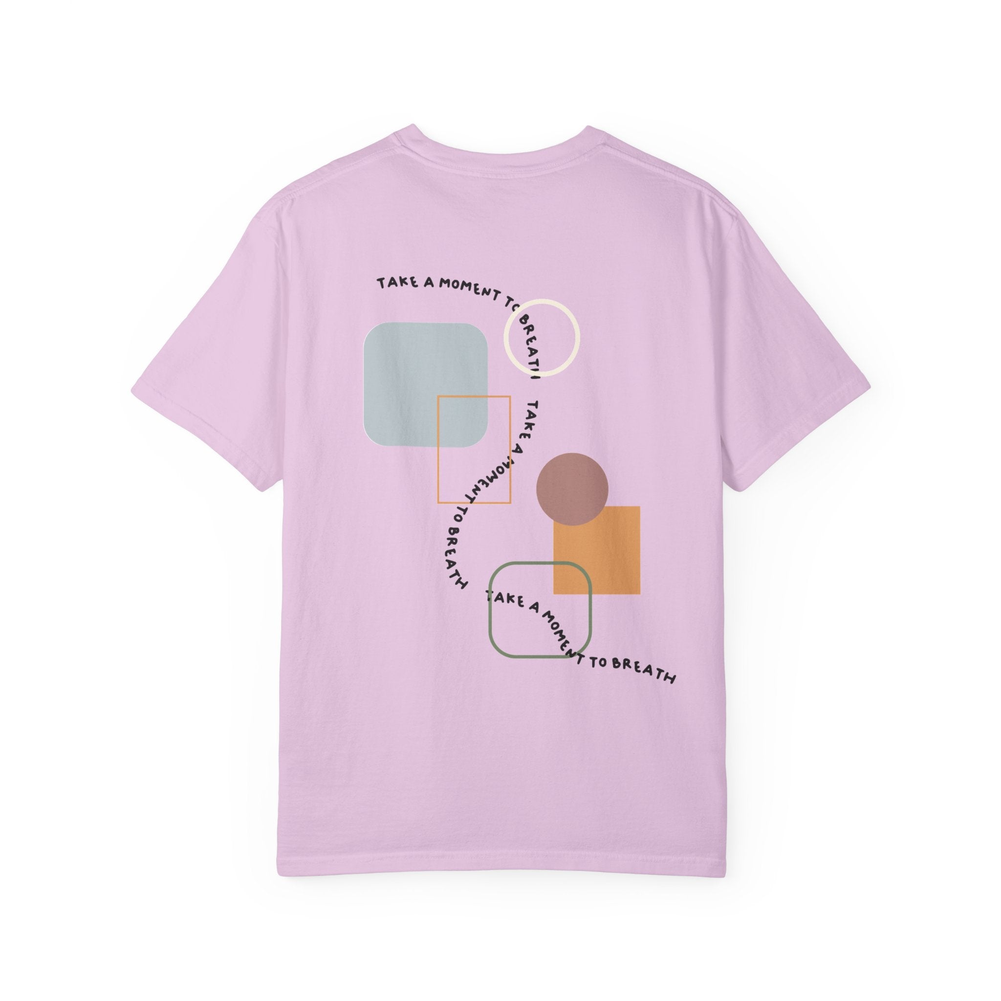 “Take a Moment to Breathe” – Minimal Abstract T-Shirt