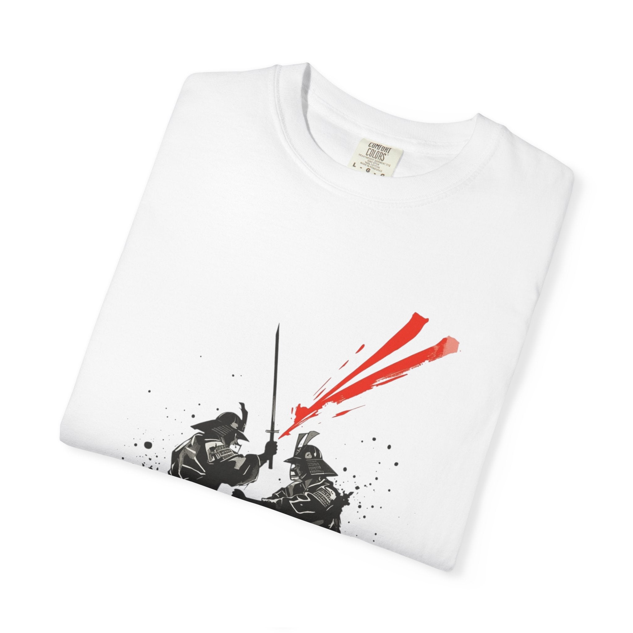 Samurai Duel Unisex T-Shirt - Garment-Dyed Graphic Tee