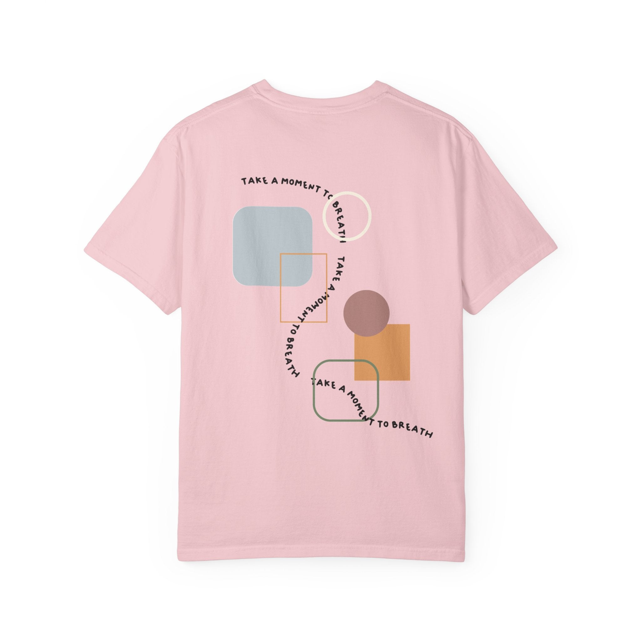 “Take a Moment to Breathe” – Minimal Abstract T-Shirt