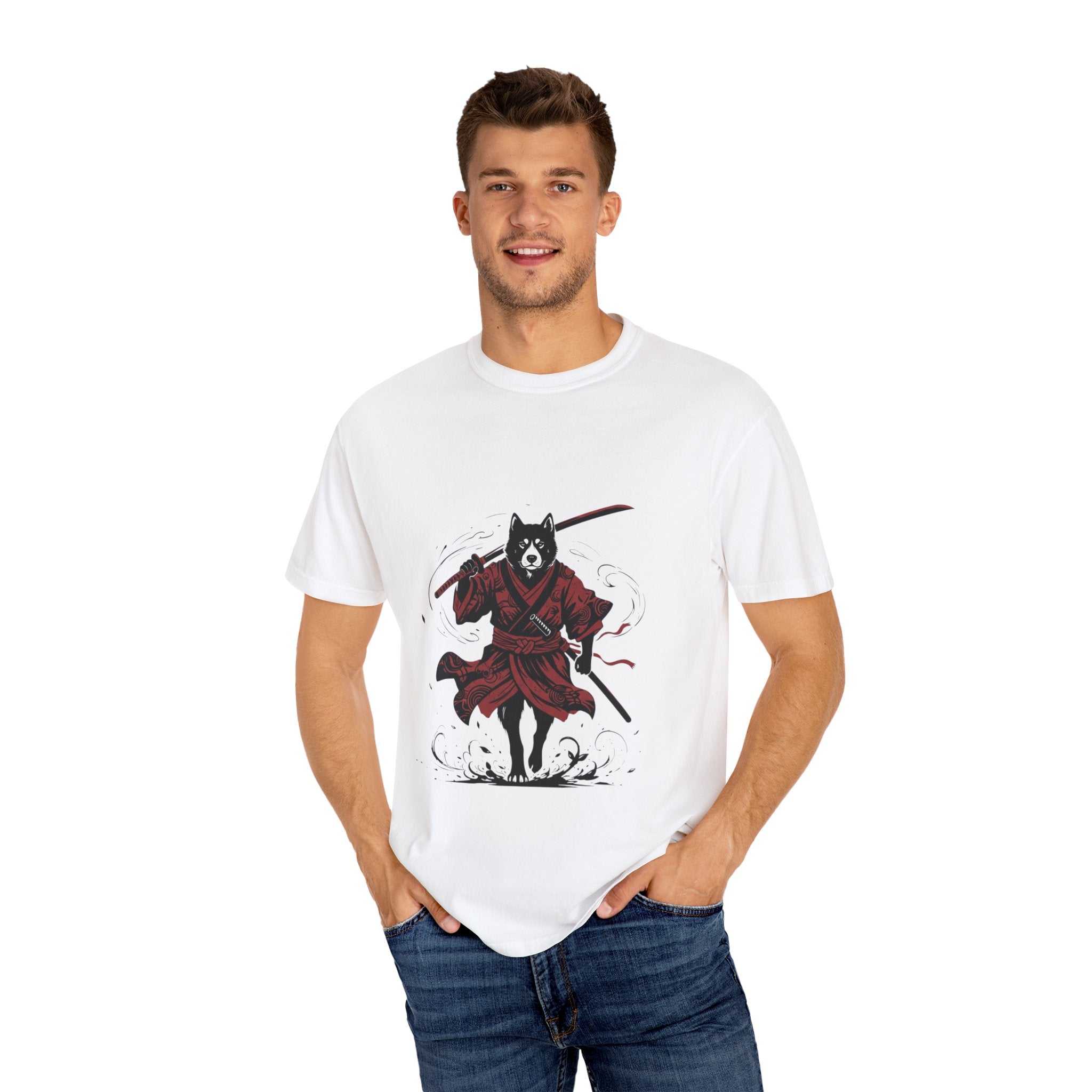 Samurai Wolf Graphic T-Shirt