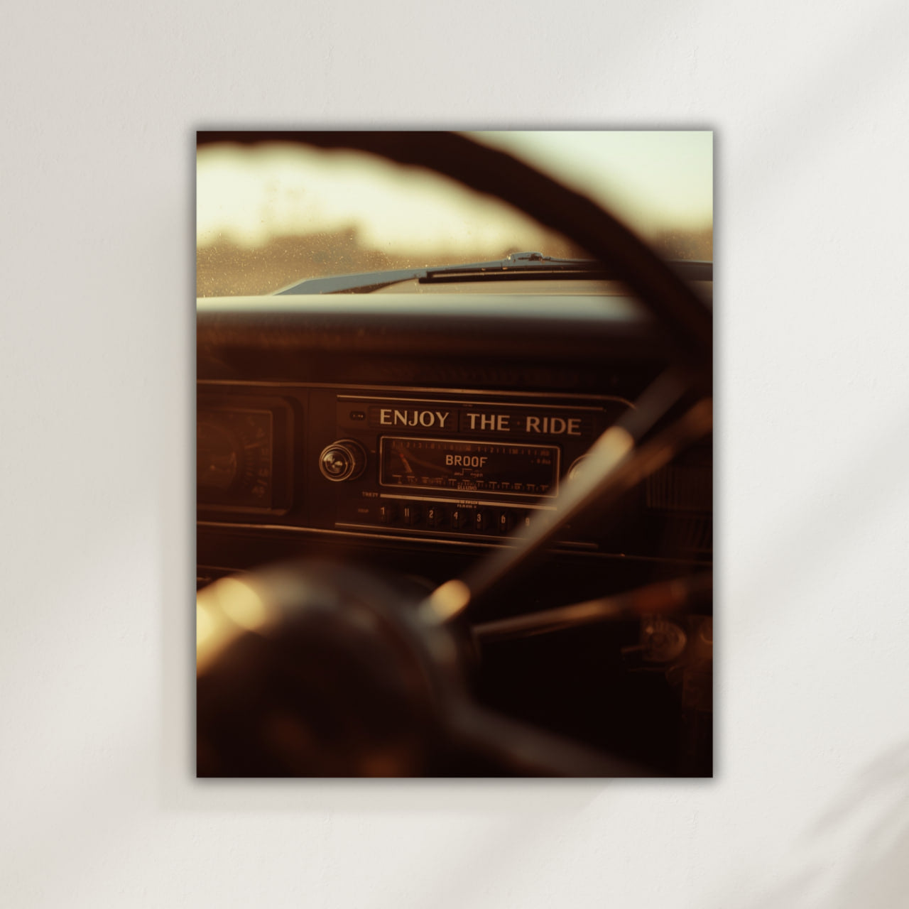“Enjoy the Ride” – Vintage Car Photography Print